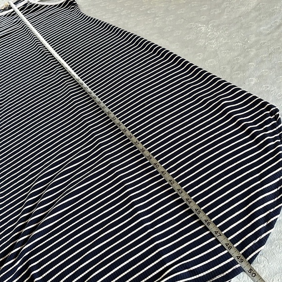 NWT See You Monday Racerback Knit Midi Dress Navy‎ White Size M - Picture 10 of 11